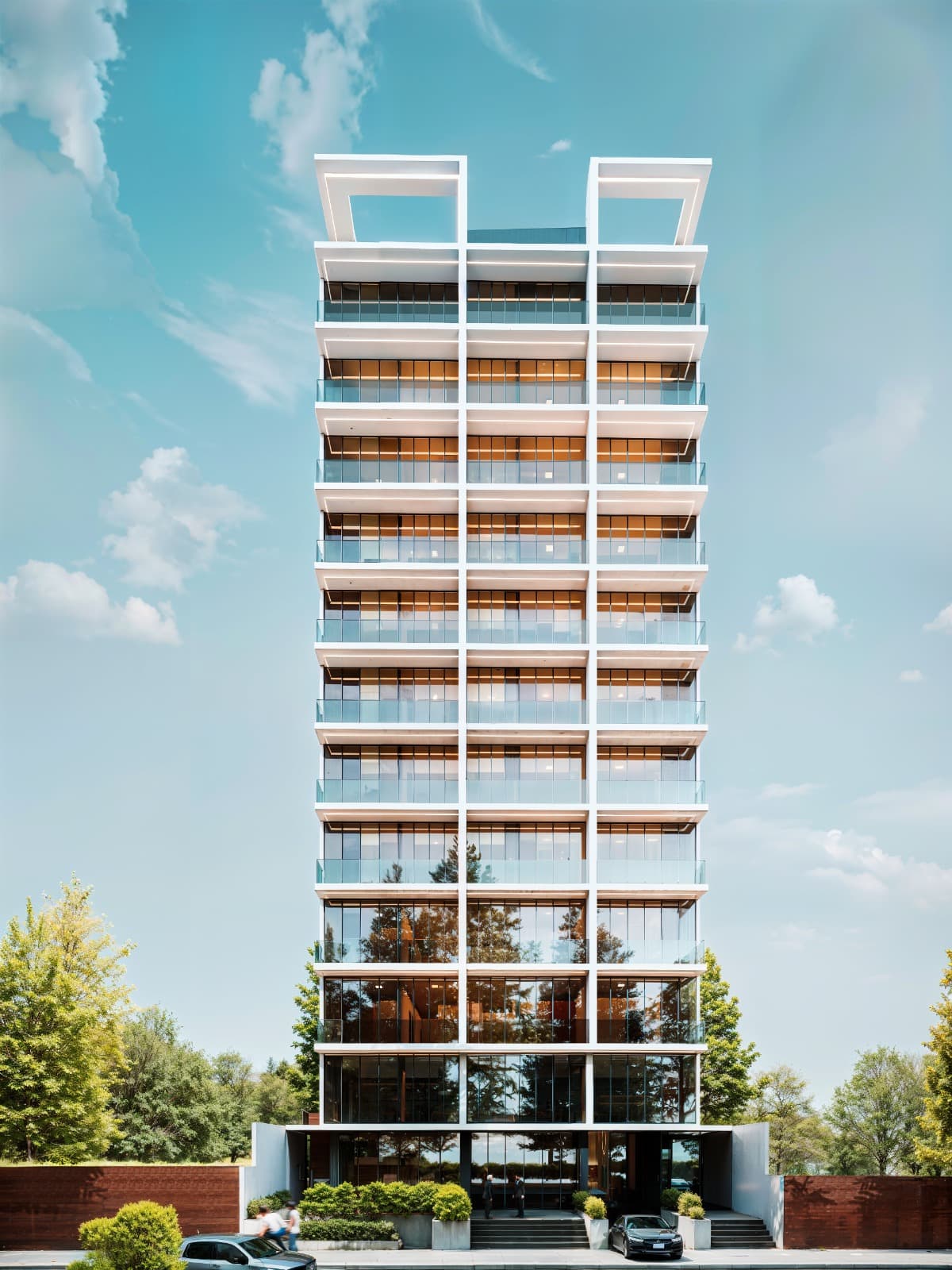 Fachada renderizada de Torre Ciana en Cala Cala, Cochabamba